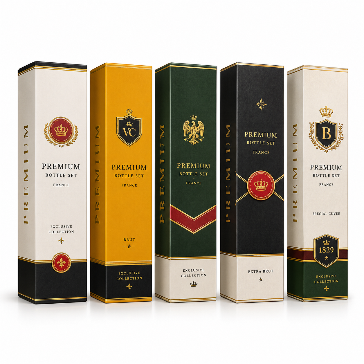 5 Top Brand Set - 5x 750ml